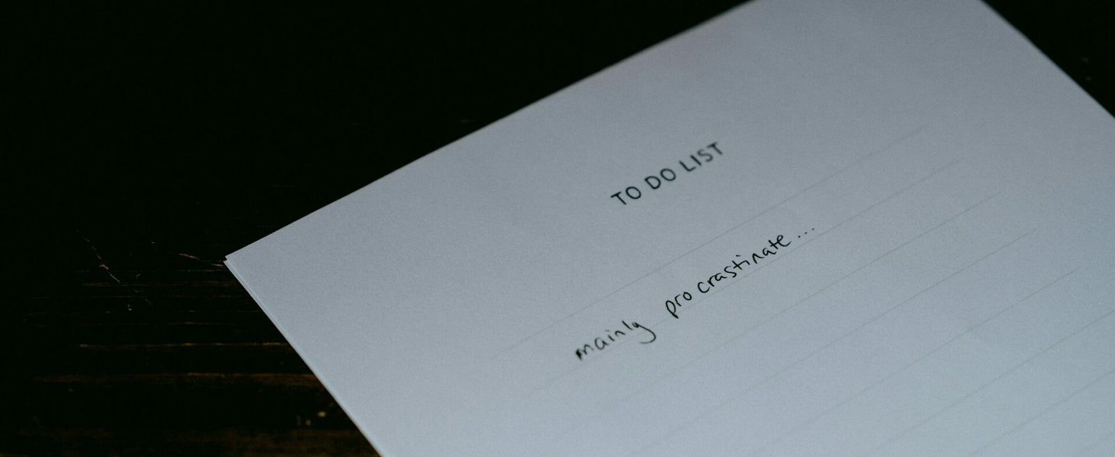Stop Suffering From Procrastination