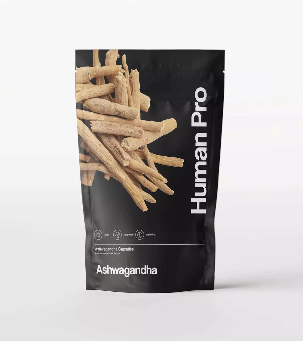 Human Pro Ashwagandha KSM-66, front of pouch