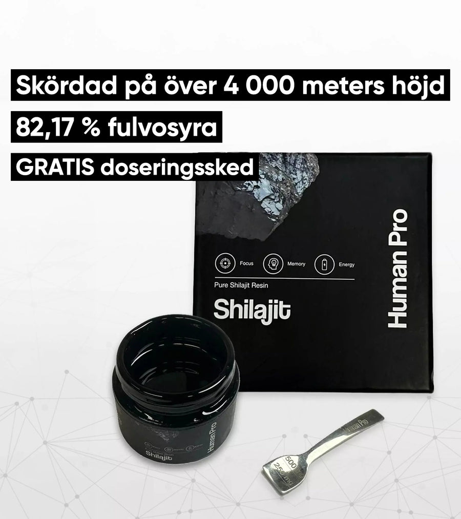 Human Pro Shilajit: Skördad på över 4 000 meters höjd, 82,17 % fulvosyra